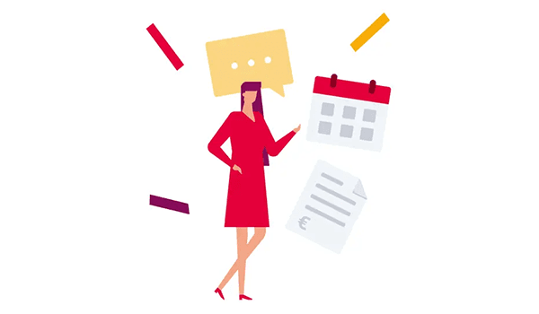 Illustratie van vrouw 