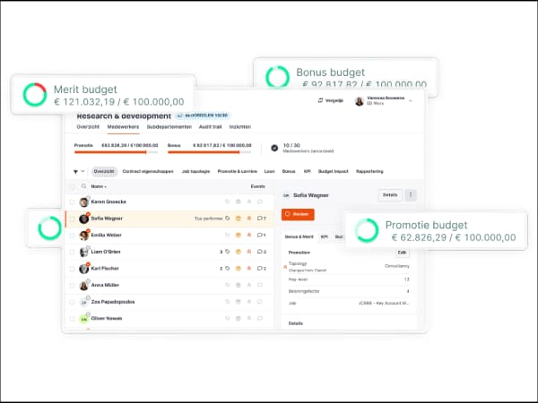 Merit budget management