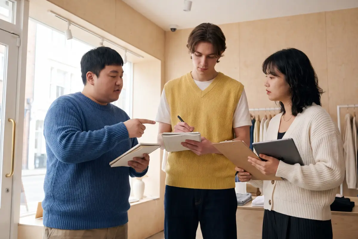 People standing and talking
