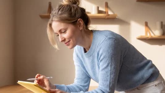 Woman preparing social elections