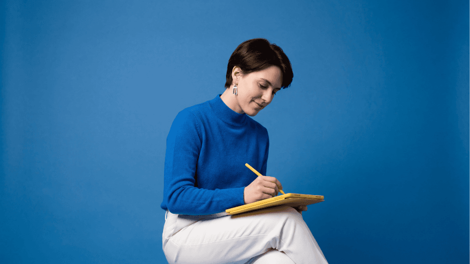 woman writing